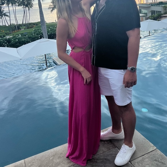 Vici Dolls Pink Cutout Maxi Dress - Picture 4 of 7